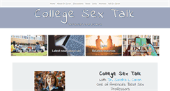 Desktop Screenshot of collegesextalk.com